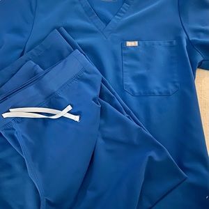 Figs Scrub Set Royal Blue